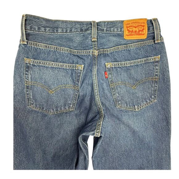Levis '94 Baggy Jeans Women Size 30 Loose Straight 100% Cotton Factory Distress - Picture 5 of 16